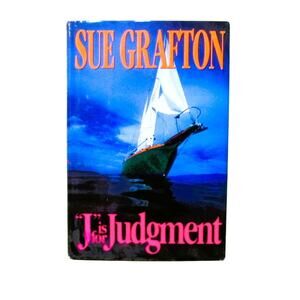 Sue Grafton J Is for Judgment Kinsey Millhone Mystery Novel Hardcover 1993